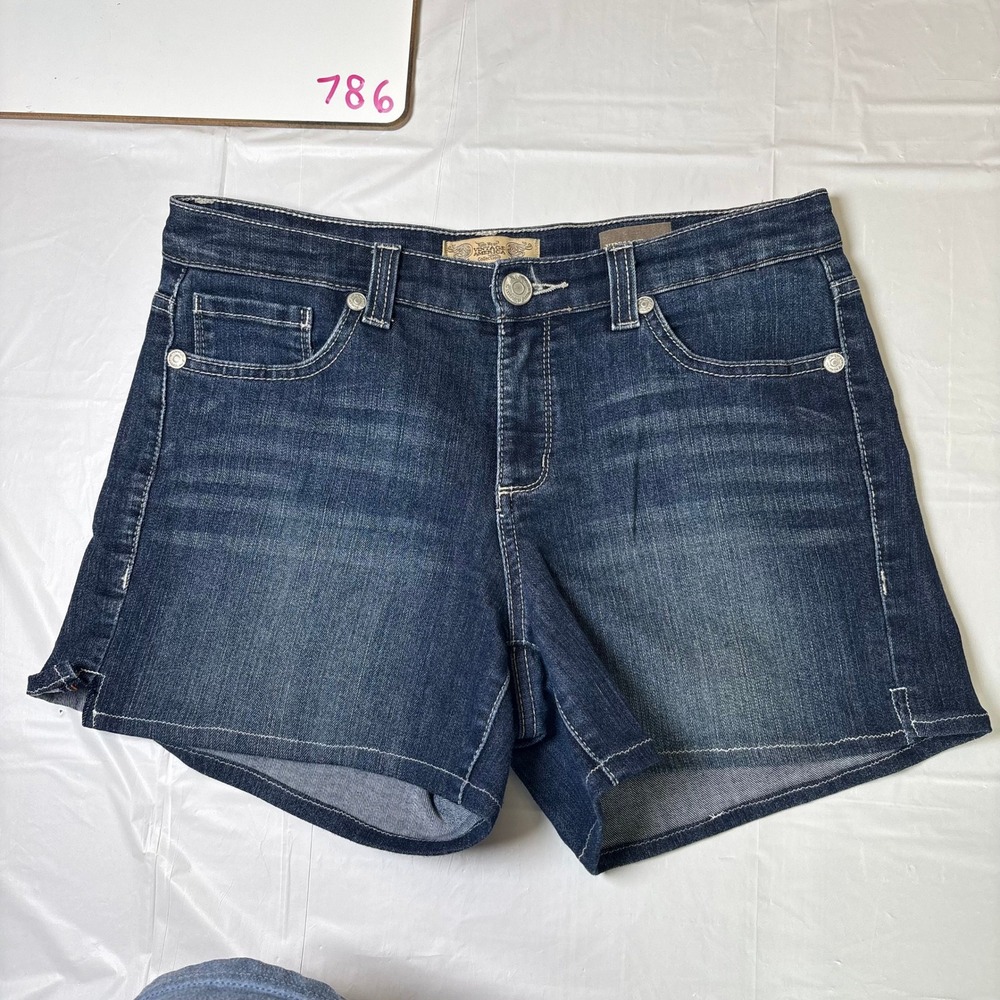 Nine West Vintage America Collection Womens Denim‎ Shorts Dark Blue Size 6/28
